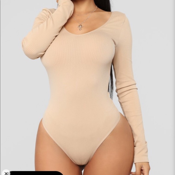 cream bodysuit